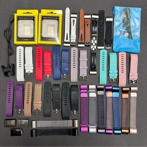 Fitbit Charge 2 Massive Band (24), Charger (1), and Case Bundle (4)